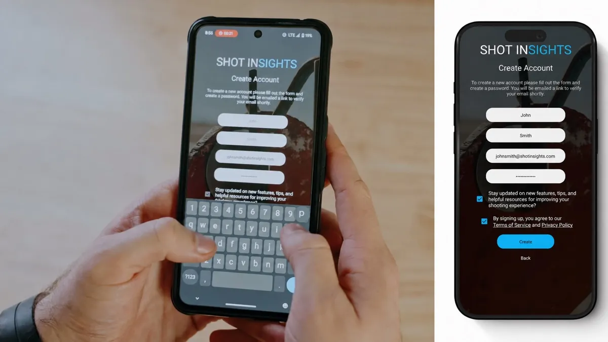 Shot Insights account setup